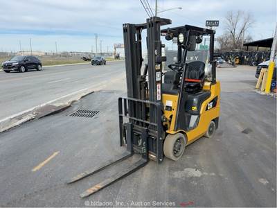 2019 Caterpillar 2C3500 3,500lbs Industrial Warehouse Forklift Truck LPG bidadoo
