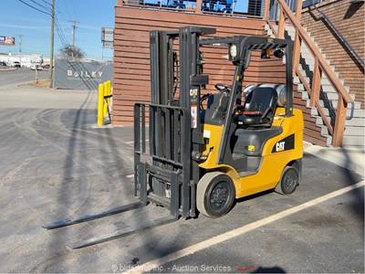 2017 Caterpillar 2C5000 5,000 lbs Warehouse Forklift Lift Truck LPG bidadoo