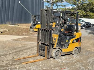 2014 Caterpillar 2CC4000 4,000 lbs Warehouse Forklift Lift Truck LPG bidadoo