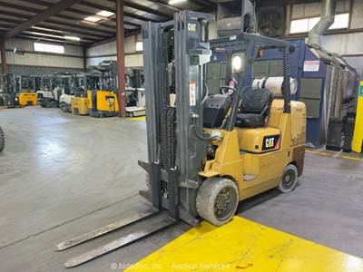 2017 Caterpillar GC45KSWB 10,000 lbs Warehouse Forklift Lift Truck Aux bidadoo