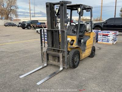 2016 Caterpillar GP25N 4,500 lbs LPG IC Warehouse Forklift Lift Truck bidadoo