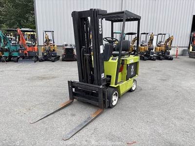 Clark ECS25 4,000 lbs Electric Forklift Warehouse Lift Truck bidadoo -Repair