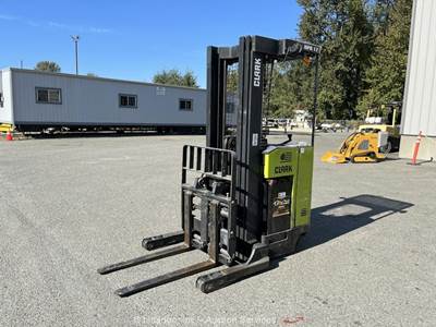 Clark NPR17 3,500 LB Electric Narrow Stand Up Reach Forklift bidadoo -Repair
