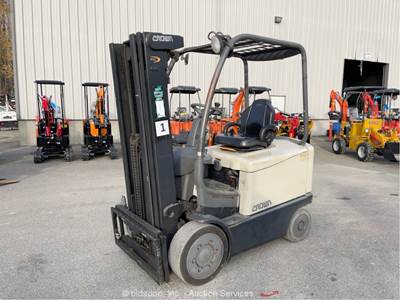 Crown FC4525-50 4,500 lbs Industrial Electric Forklift Lift Truck 48V bidadoo