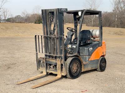 2021 Doosan G25N-7 5,000 lb Class Warehouse Industrial Forklift Lift bidadoo