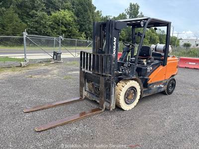2021 Doosan G45S-7 10,000 lbs Warehouse Forklift Industrial Lift Truck bidadoo