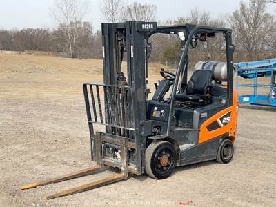 2021 Doosan GC25S-9 5,000 lb Class Warehouse Industrial Forklift Lift bidadoo