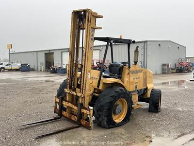 2012 Harlo HP-6500 6,500 4WD Rough Terrain Forklift Lift Truck bidadoo -Repair