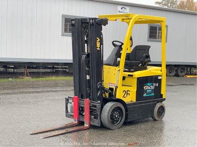 2016 Hyster E45XN-33 4,350 lb Electric Warehouse Forklift Lift Truck bidadoo