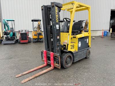 2014 Hyster E45XN-33 4,000 lbs Class 48v Electric Forklift Lift Truck bidadoo