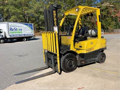 2013 Hyster H50FT 5,000 lbs Industrial Warehouse Forklift Lift Truck bidadoo