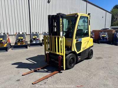 2018 Hyster H50FT  5,000 lbs Enclosed Cab Warehouse Forklift Truck D/F bidadoo