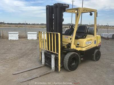 2019 Hyster H50XT 5,000 lbs Industrial Warehouse Forklift Lift Truck LPG bidadoo