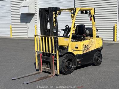 2014 Hyster H60FT 6,000 lbs Warehouse Forklift Industrial Lift Truck LPG bidadoo
