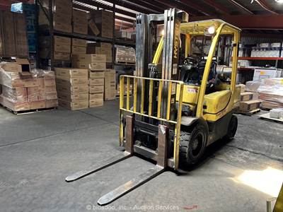 2015 HYSTER H60FT 6,000 lbs Class Warehouse Forklift Lift Truck LPG bidadoo