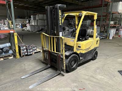 2013 Hyster H60FT 6,000 lbs Industrial Warehouse Forklift Lift Truck LPG bidadoo