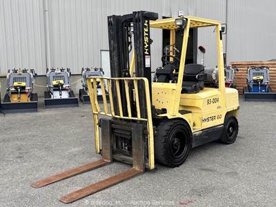 Hyster H60XM 6,000 lbs Warehouse Forklift Industrial Lift Truck LPG bidadoo
