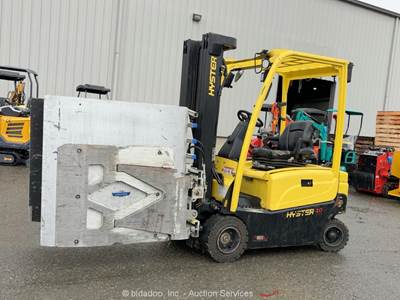 2019 Hyster J40XN 1,500 lbs Electric Forklift Lift Truck Carton Clamp bidadoo
