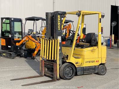 2001 Hyster S40XM 4,000 lbs Industrial Forklift Warehouse Lift Truck bidadoo