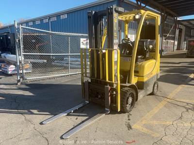 2013 HYSTER S50FT 5,000 lbs Industrial Warehouse Forklift Lift Truck LPG bidadoo