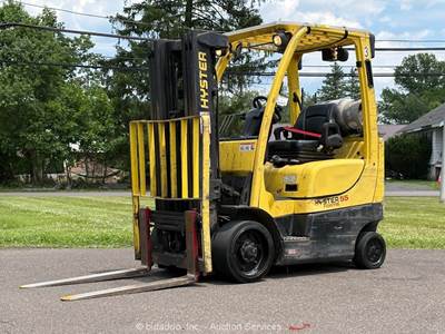 2015 HYSTER S55FTS 5,500 lbs Warehouse/Industrial Forklift Lift Truck LP bidadoo