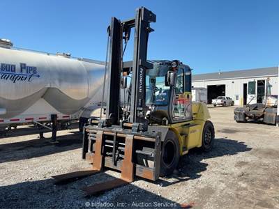 2016 Hyundai 80D-9 17,500 lbs HD Forklift Cab Lift Truck Cummins -Parts/Repair