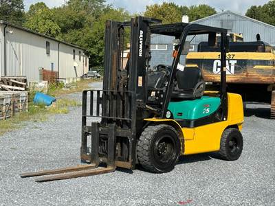 2016 Komatsu FD25T-16 5,500 lbs Forklift Lift Truck Yanmar Diesel S/S bidadoo