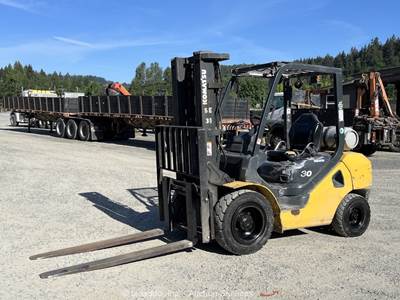 2016 Komatsu FG30HT-16 5,550 lbs Forklift Industrial Lift Truck LPG bidadoo
