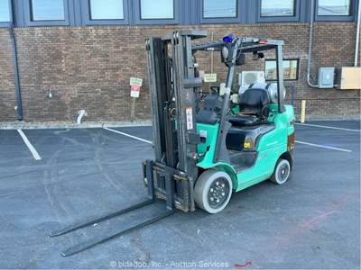 2017 Mitsubishi FGC25N 5,000 Lb Warehouse Industrial Forklift Lift Truck bidadoo