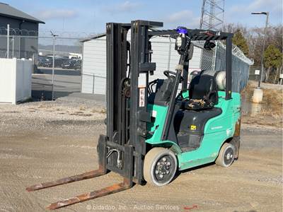 2017 Mitsubishi FGC25N 5,000 lbs Class Warehouse Forklift Lift Truck bidadoo