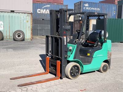 2021 Mitsubishi FGC25N 5,000 lbs Warehouse Industrial Forklift Lift LP bidadoo