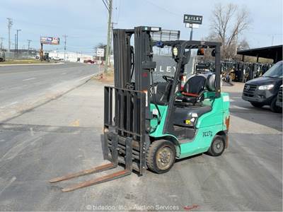 2017 Mitsubishi FGC25N 5,000 lbs Industrial Forklift Lift Truck LPG bidadoo