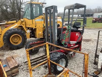 2001 Moffett M5000 5K Rough Terrain Truck Mounted Forklift Kubota -Parts/Repair