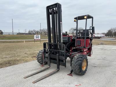 2001 Moffett M5000 5K Rough Terrain Truck Mounted Forklift Kubota bidadoo