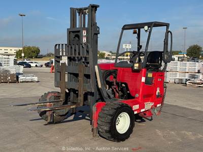 2014 Moffet M50P 5,000 lbs Rough Terrain Forklift Truck Mounted Kubota bidadoo