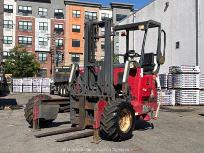 2013 Moffett M50P 5,000 lbs Rough Terrain Truck Mounted Forklift Kubota bidadoo