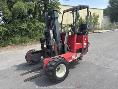 2012 Moffett M50P 5,000 lbs Rough Terrain Forklift Truck Mounted Kubota bidadoo