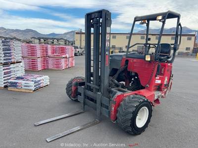 2012 Moffett M55 5,500 lbs Rough Terrain Forklift Truck Mounted Kubota bidadoo