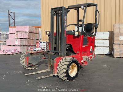 2012 Moffett M55  5,500 lbs Rough Terrain Forklift Truck Mounted Kubota bidadoo