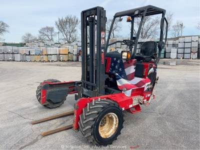 2011 Moffett M55 5,500 lbs Rough Terrain Forklift Truck Mounted Kubota bidadoo