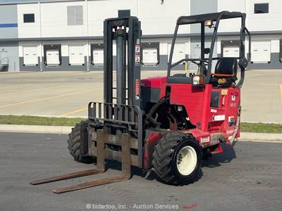 2012 Moffett M55 5,500 lbs Rough Terrain Forklift Truck Mounted Kubota bidadoo