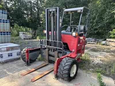 2012 Moffett M55 5,500 lbs Rough Terrain Forklift Lift Truck Mounted bidadoo