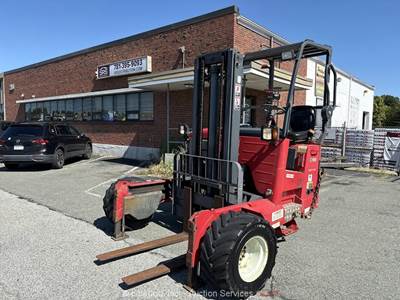 2012 Moffett M55 5,500 lb Rough Terrain Truck Mounted Forklift Kubota bidadoo