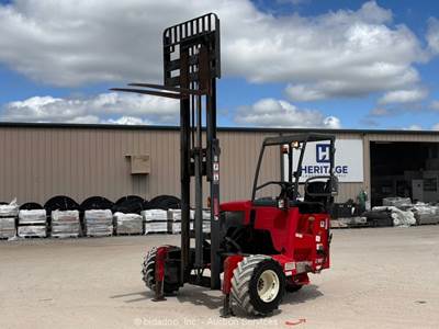 2011 Moffett M55 5,500 lbs Rough Terrain Truck Mounted Forklift Kubota bidadoo