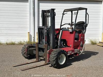 2016 Moffett M55.3 5,500 lbs Truck Mounted Rough Terrain Forklift bidadoo