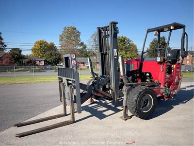 2013 Moffett M55.4P 5,500 lb Rough Terrain Forklift Truck Mounted Kubota bidadoo