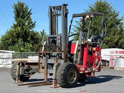 2013 Moffett M55.4P 5,500 lb Rough Terrain Truck Mounted Forklift Kubota bidadoo