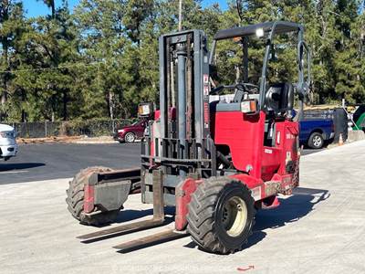 2015 Moffett M8 55.3 5,500 lb Rough Terrain Forklift Truck Mounted bidadoo