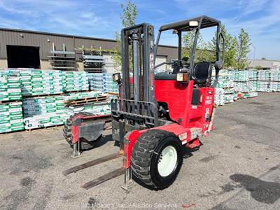 2015 Moffett M8 55.3 5,500lb Rough Terrain Forklift Truck Mounted Kohler bidadoo