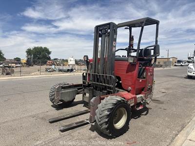2014 Moffett M8 55.3 5,500lb Rough Terrain Forklift Truck Mounted Kohler bidadoo